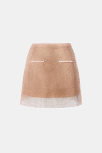 Apricot Rhinestone Skirt - Montsand