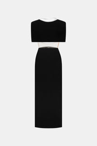 Black Open - back Cape Dress - Montsand