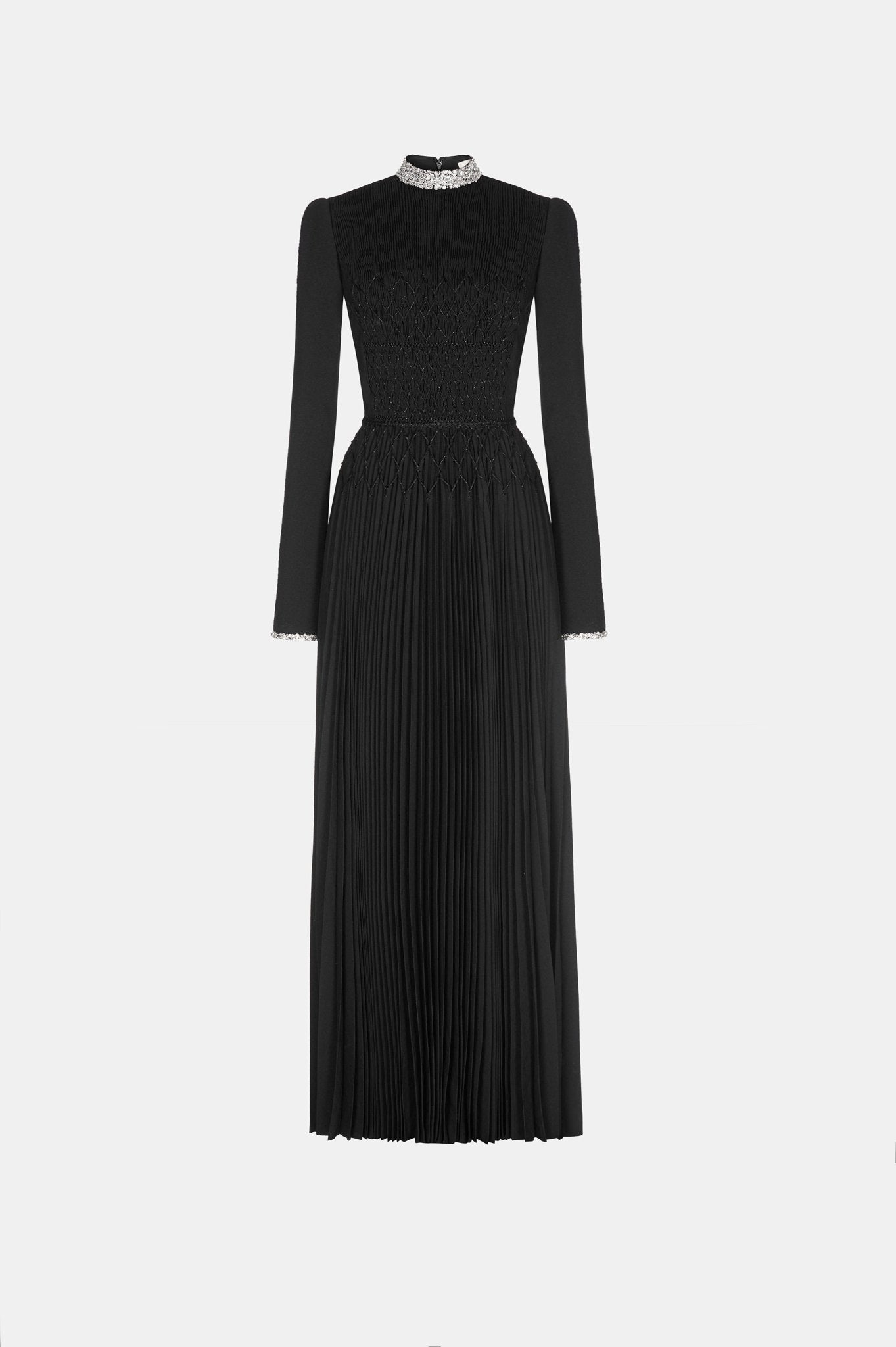 Black Smocked Dress L Black Smocked Dress L