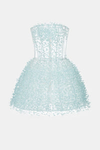 Blue Flowers Mini Dress - Montsand