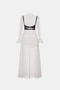 Deer Lace Long Dress - Montsand