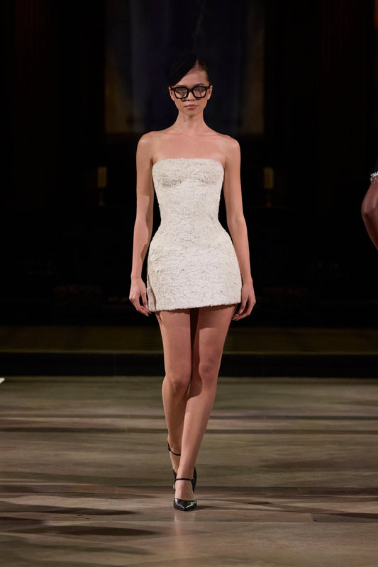 Fur Tube Mini Dress - Montsand