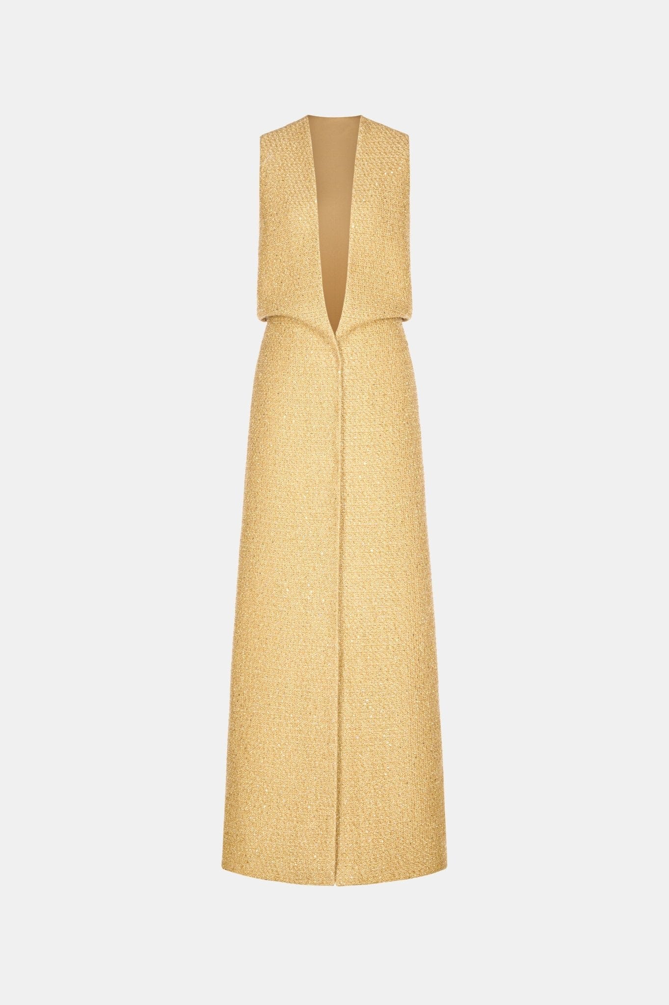 gold tweed dress Gold Harmonia Tweed Dress XS