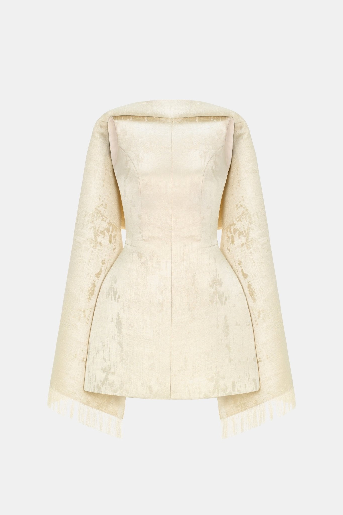 Gold Tailored Scarf Mini Dress L Gold Tailored Scarf Mini Dress L