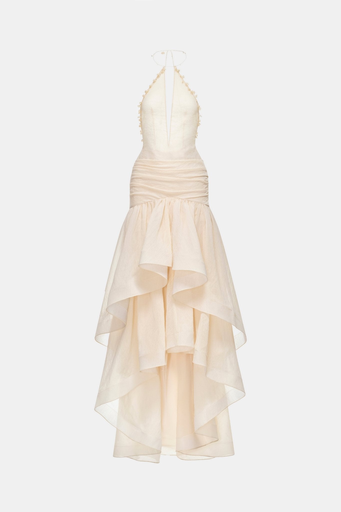 Ivory Open-Back Halter Dress Montsand Ivory Open-Back Halter Dress Montsand