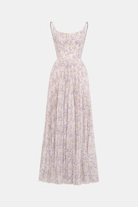 Lavender Pleated Maxi Dress - Montsand