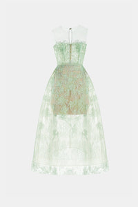 Mint Beaded Lace Dress - Montsand