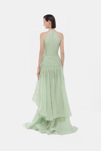 Mint Cut - out Halter Dress - Montsand