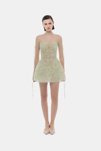 Mint Floral String Mini Dress - Montsand