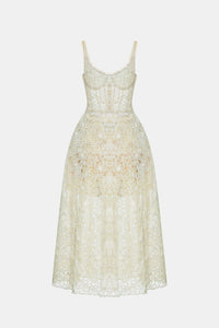 Mint Flower Lace Maxi Dress Dresses Montsand