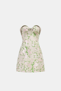 Pastel Floral Corsetry Tube Mini Dress - Montsand