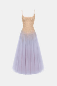 Violet Ombre Lace Midi Dress - Montsand