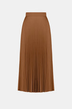 Chocolate Pleat Skirt