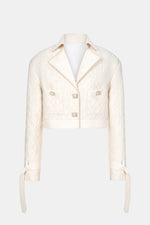 White Quilted Trench Coat