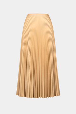 Camel Pleat Skirt