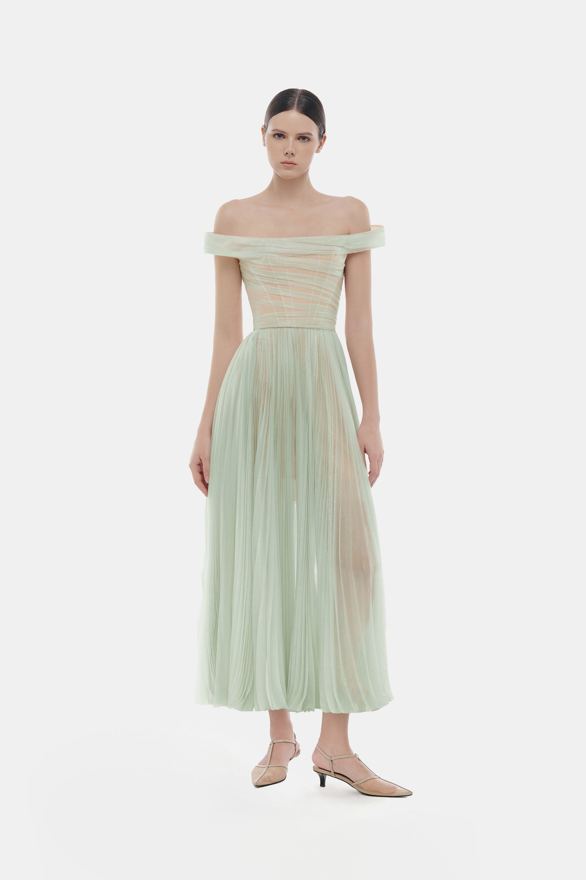 Mint Off-shoulder Midi Dress XXL Mint Off-shoulder Midi Dress XXL