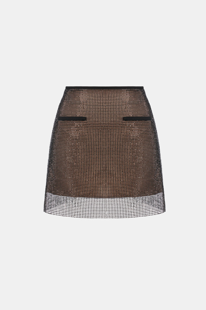 Black Rhinestone Skirt