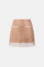 Apricot Rhinestone Skirt