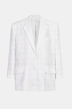 White Linen Blazer