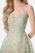 Mint Beaded Lace Dress