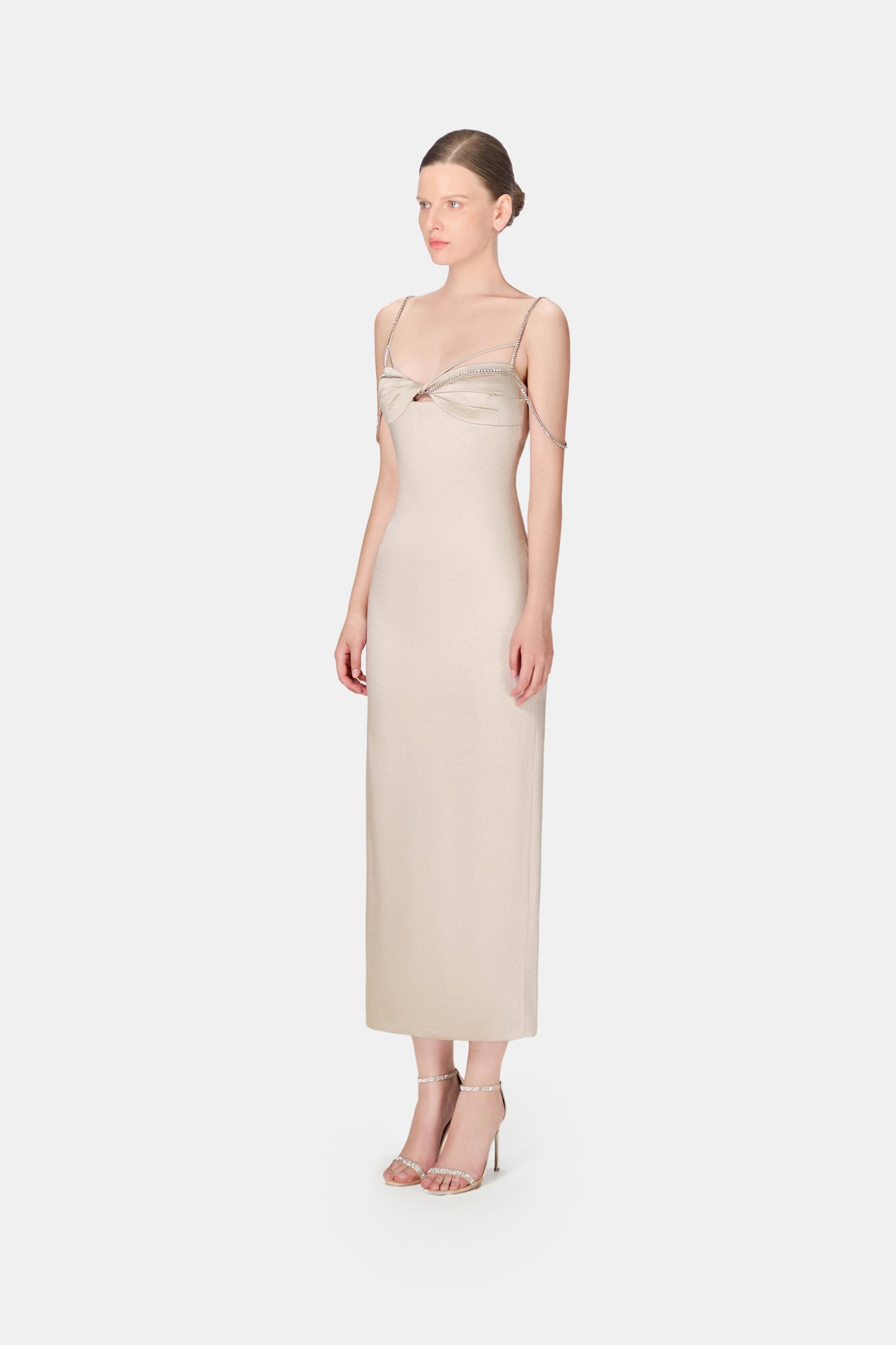 Silver Twisted Dress