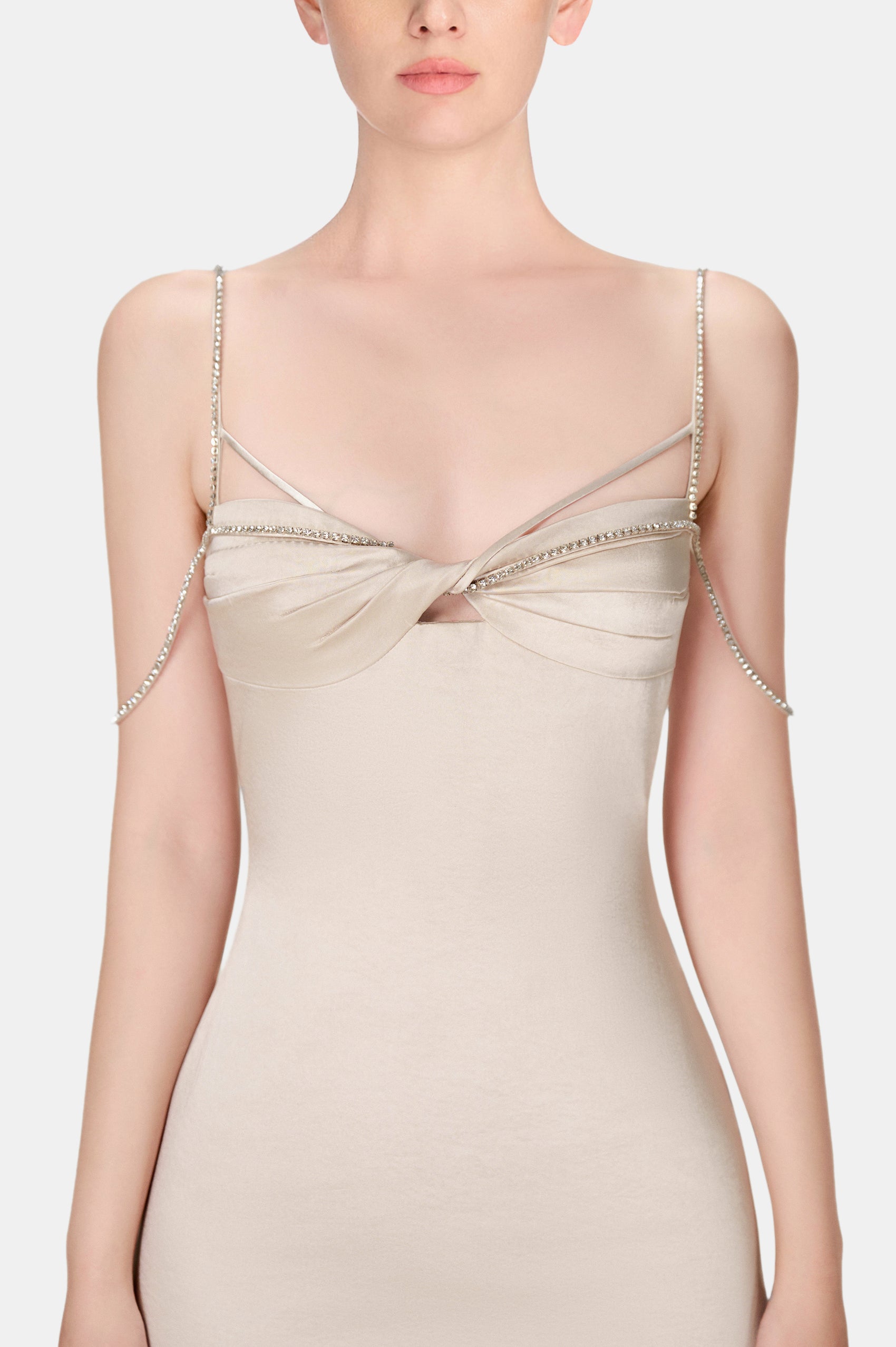 Silver Twisted Dress