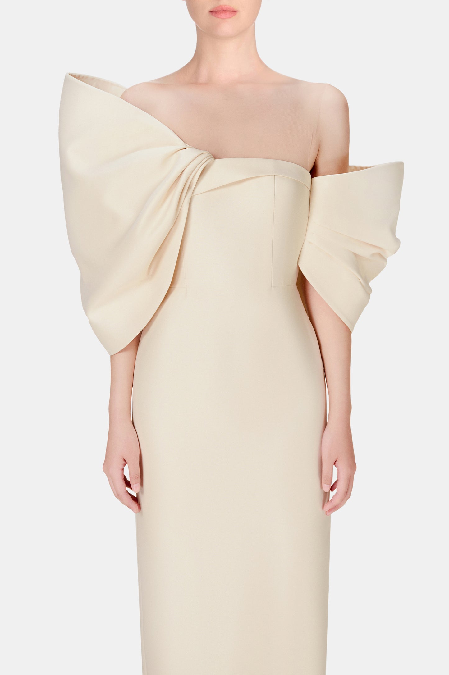 Ivory Big Bow Dress S Ivory Big Bow Dress S