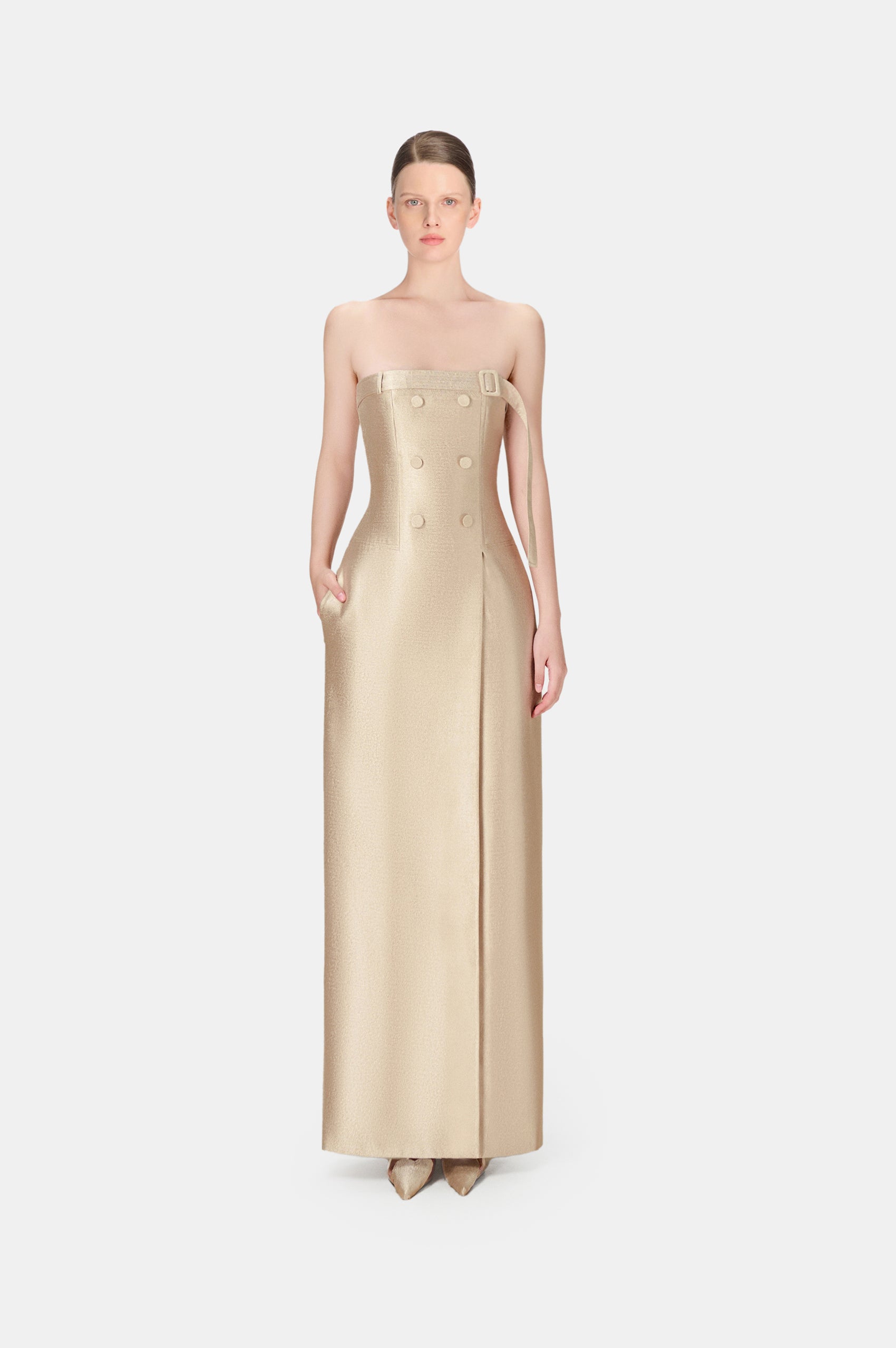 Glory Taffeta Long Dress