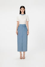 Lili Denim Pencil Skirt