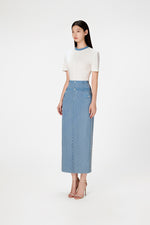 Lili Denim Pencil Skirt