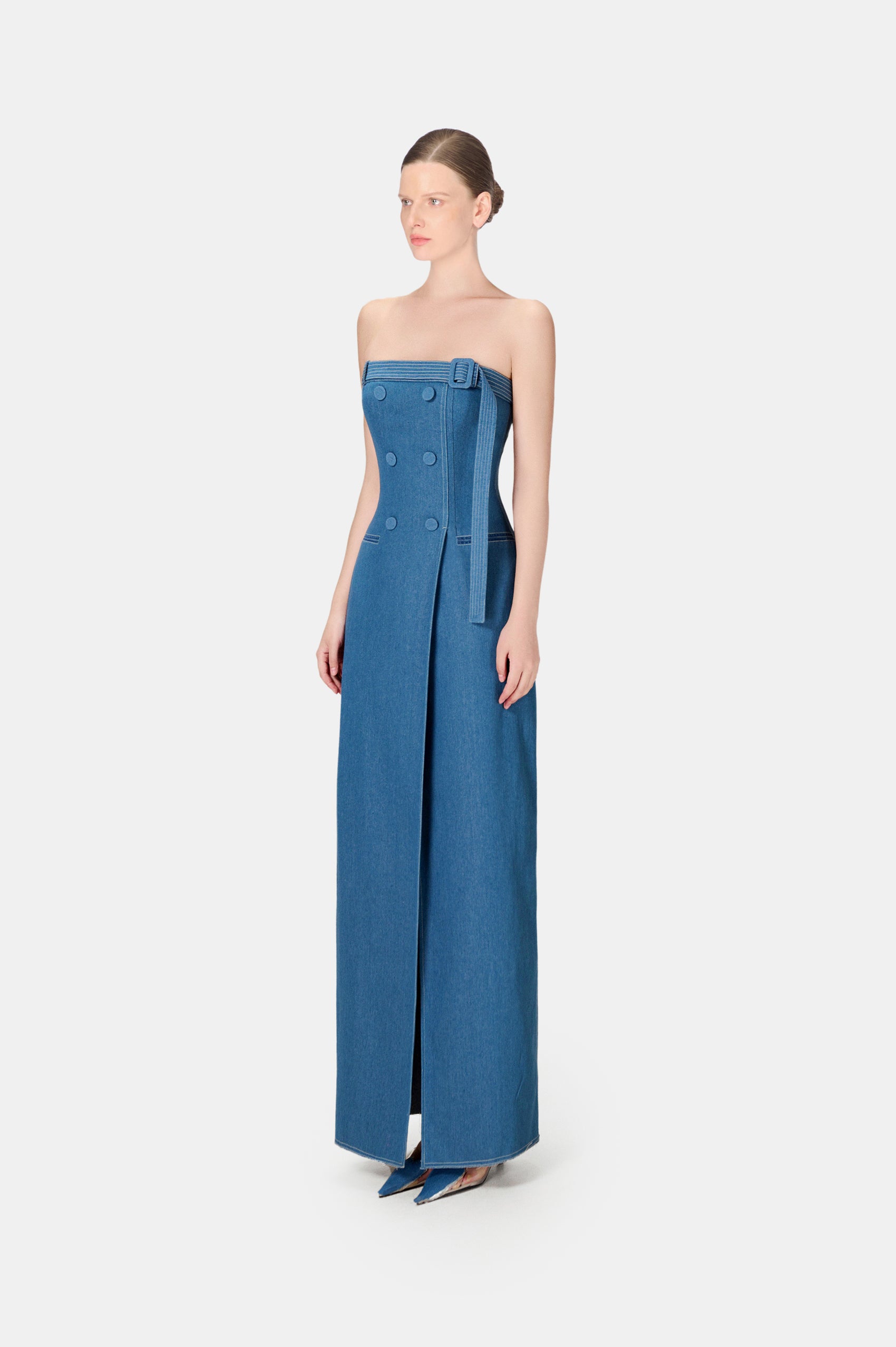 Denim Long Dress