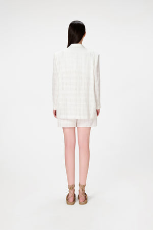 White Linen Blazer