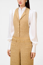 Gold Tweed Waistcoat