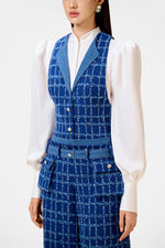 Denim Tweed Waistcoat