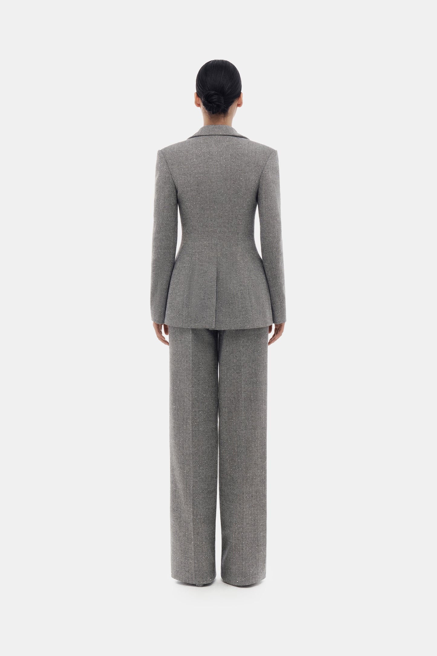 Grey Harringbon Pants