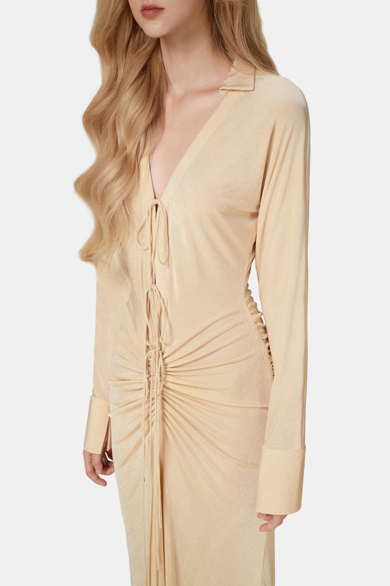 Apricot Jersey Maxi Dress - Montsand