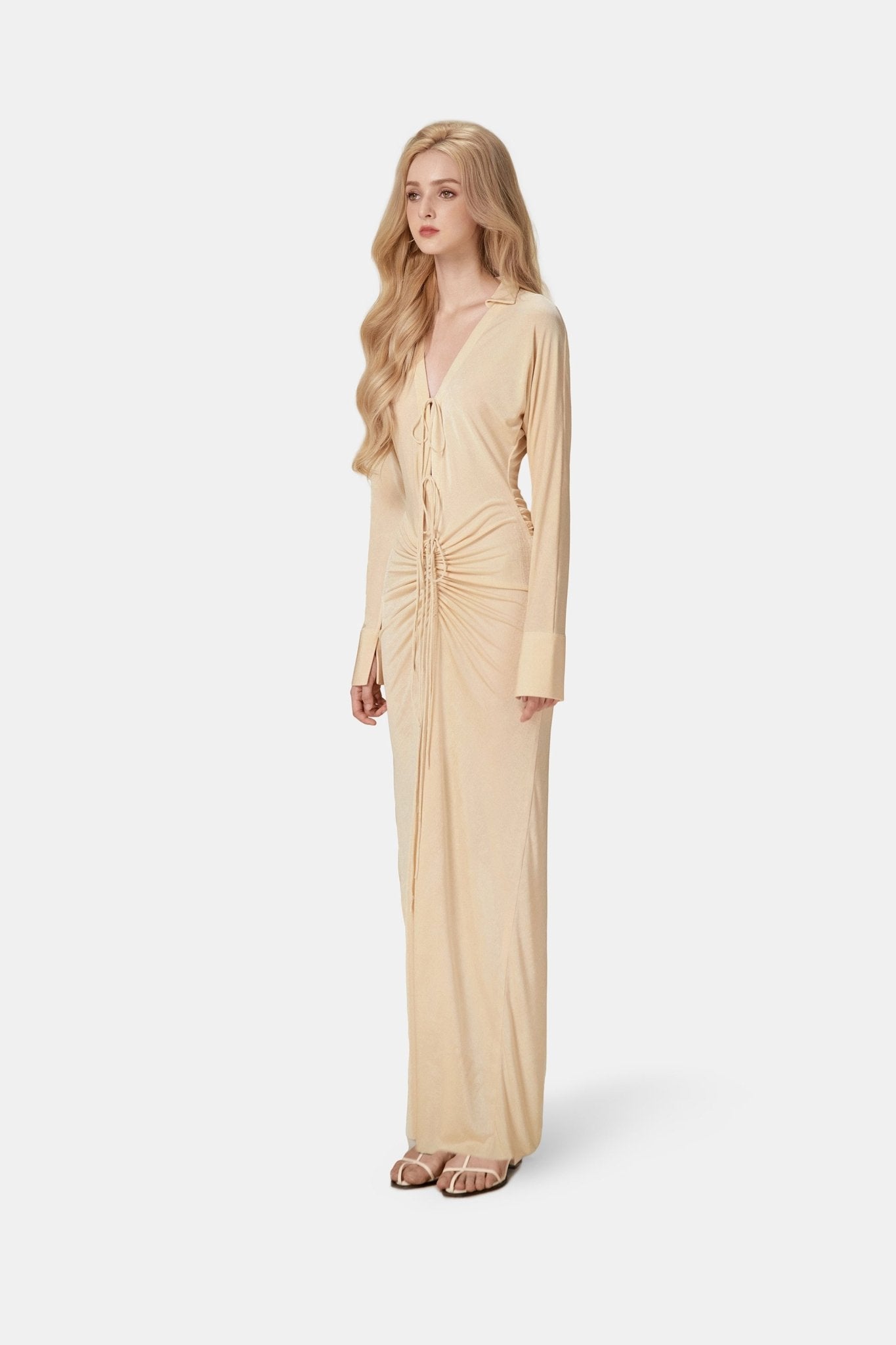 Apricot Jersey Maxi Dress - Montsand