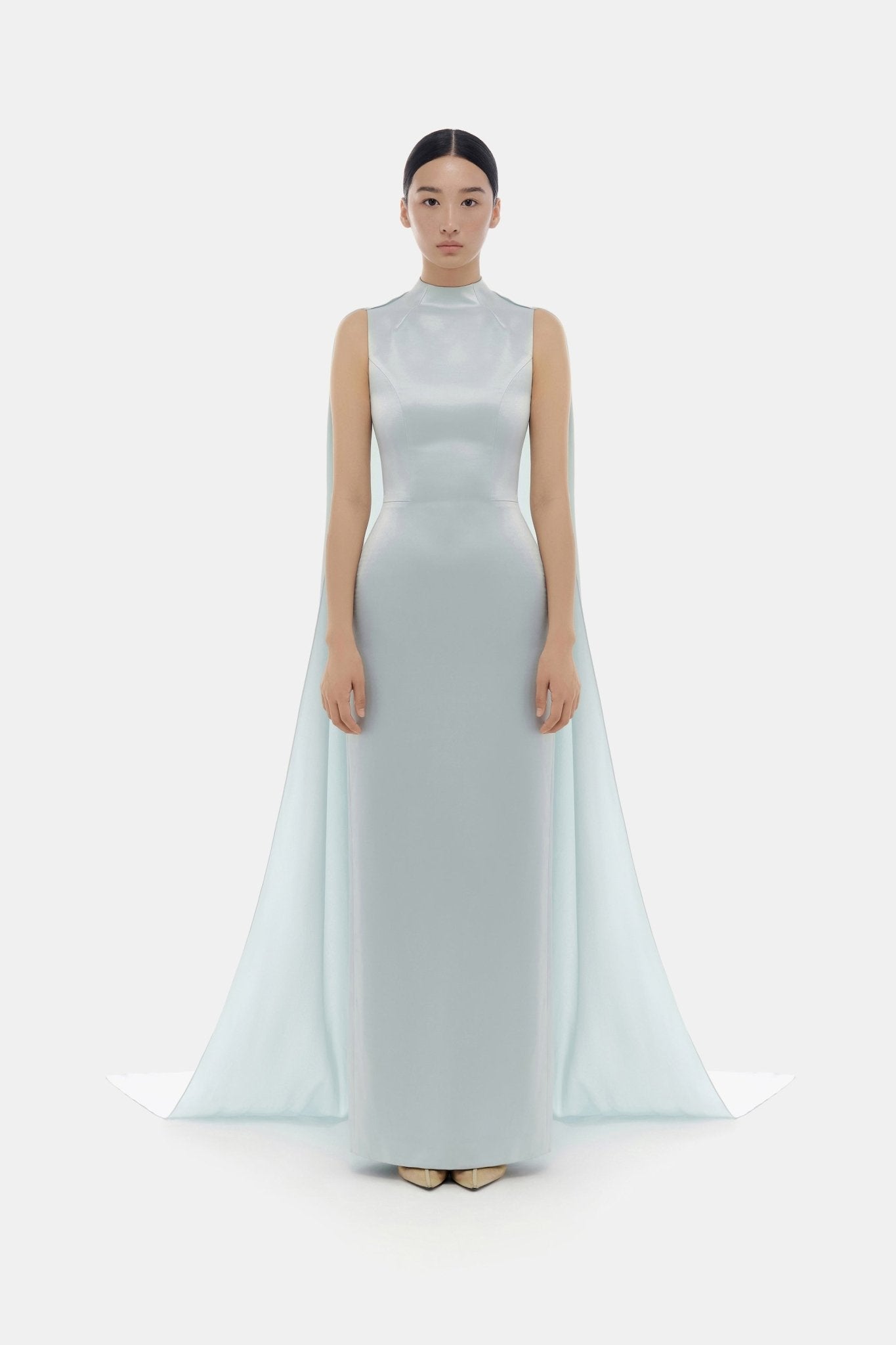 Baby Blue Cape Dress - Montsand