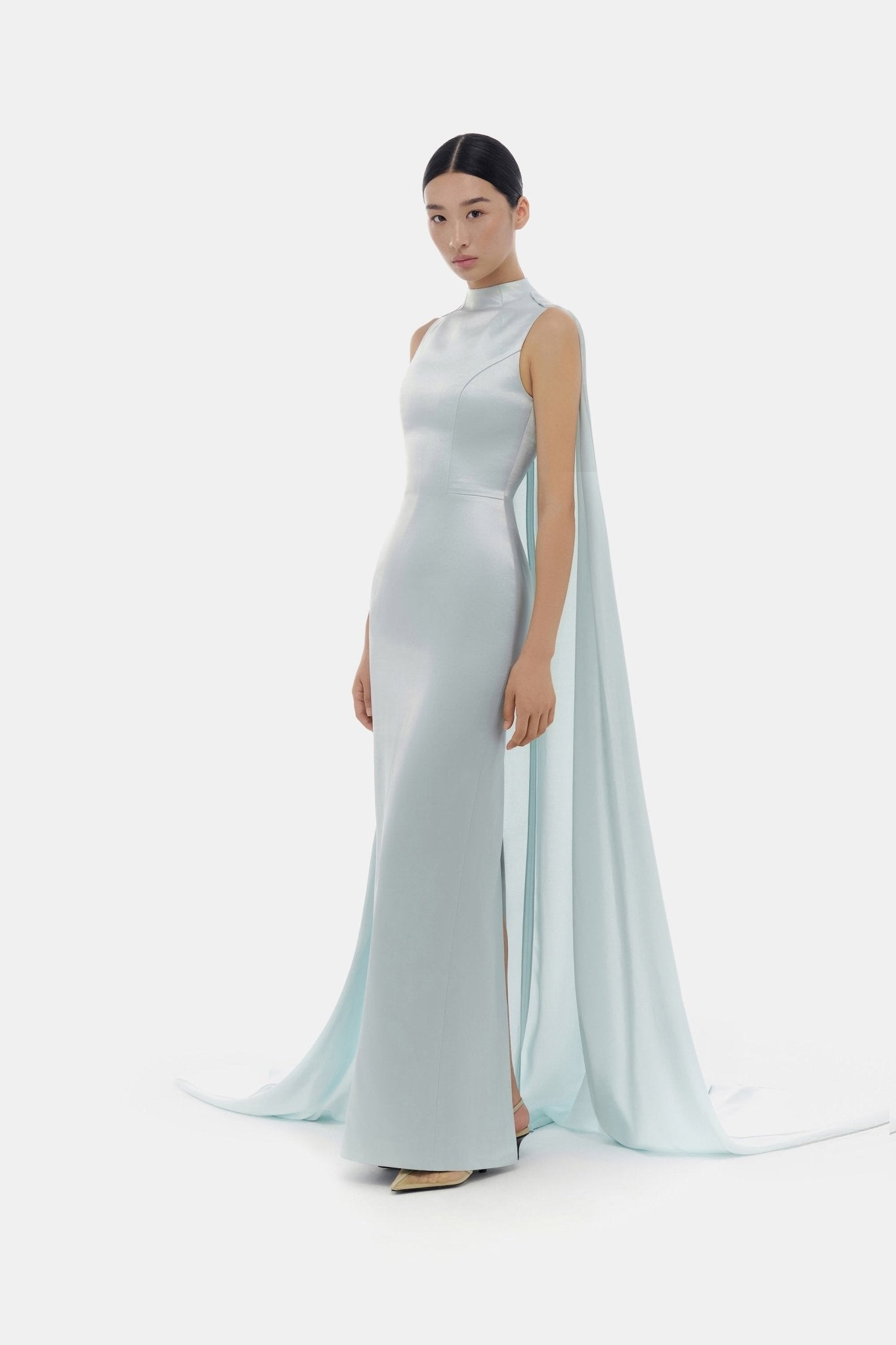 Baby Blue Cape Dress - Montsand