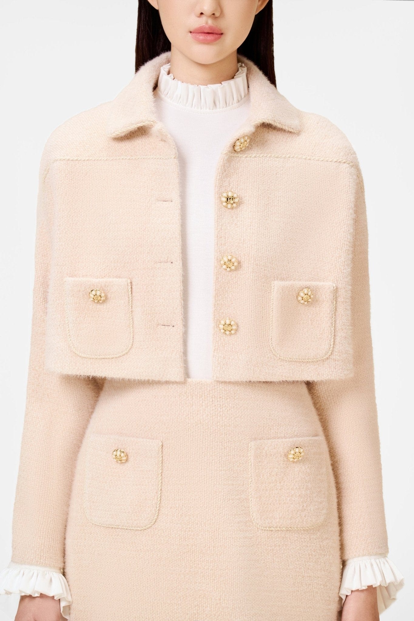 Baby Pink Knit Jacket - Montsand