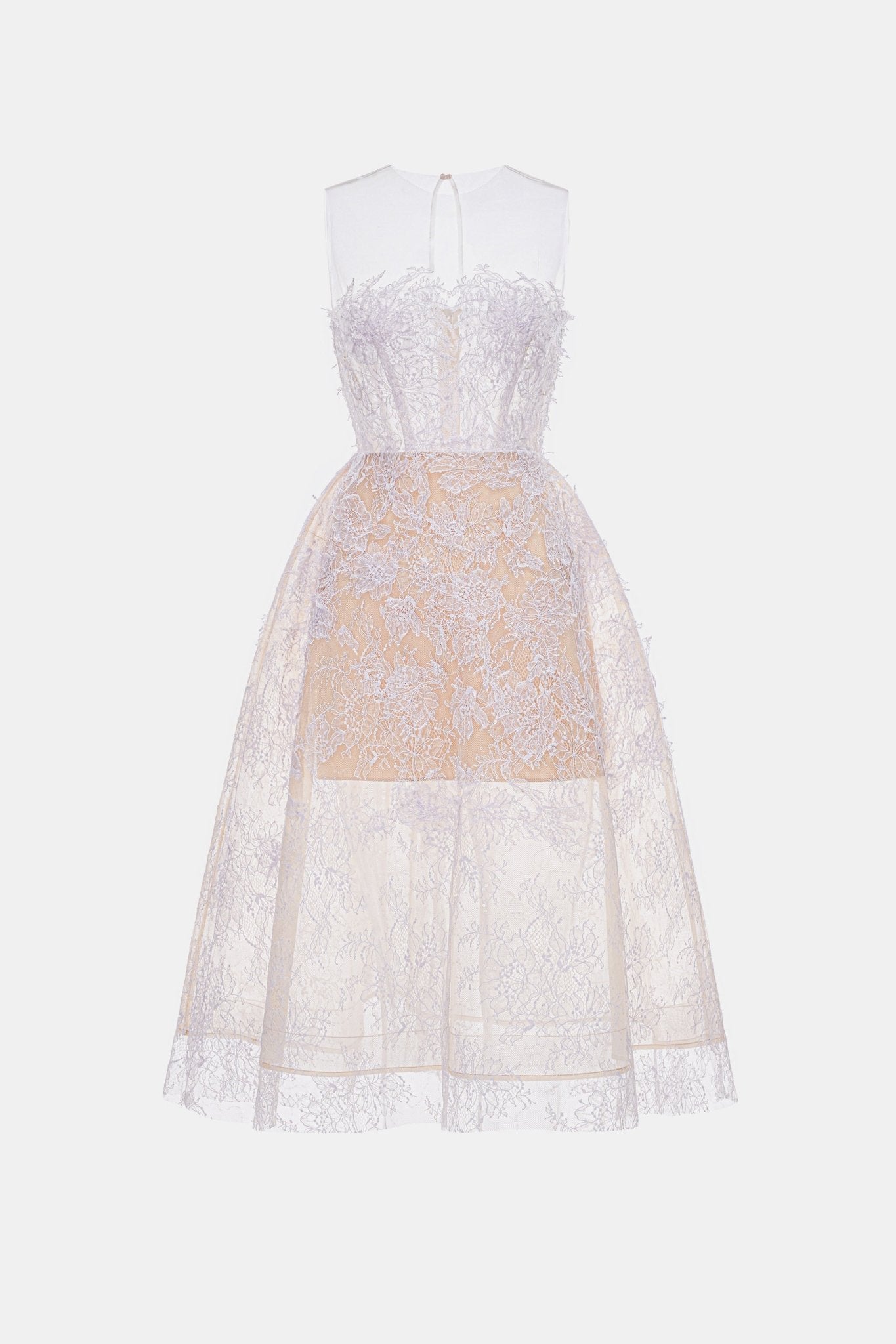 Baby Violet Beaded Lace Dress - Montsand