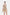 Beige 3D Floral Skater Dress - Montsand