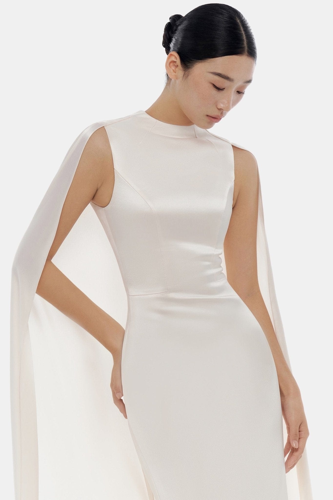 Beige Cape Dress - Montsand