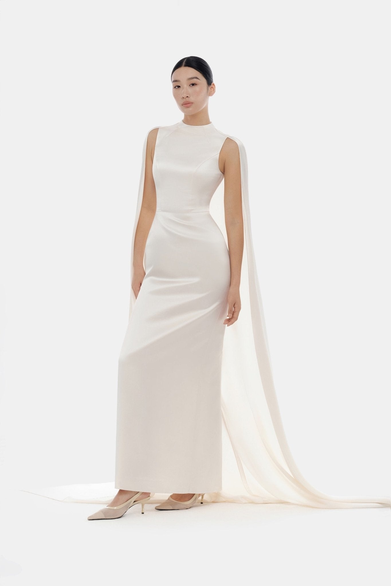 Beige Cape Dress - Montsand