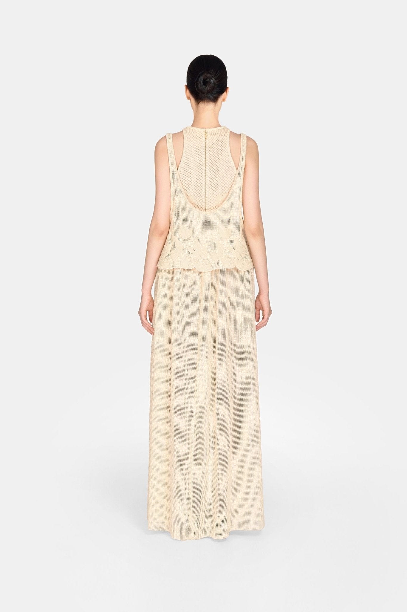 Beige Floral Tank Top - Montsand