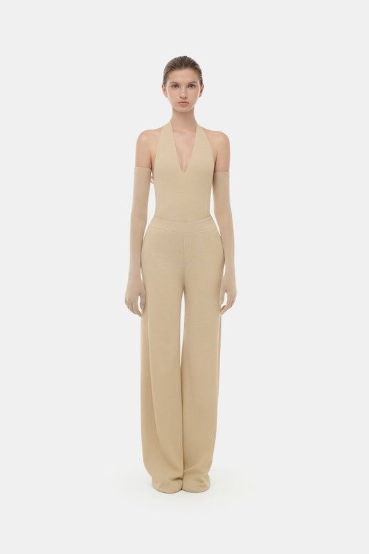 Beige Knit Trouser - Montsand