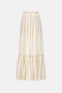 Beige Layered Maxi Skirt Skirts Montsand