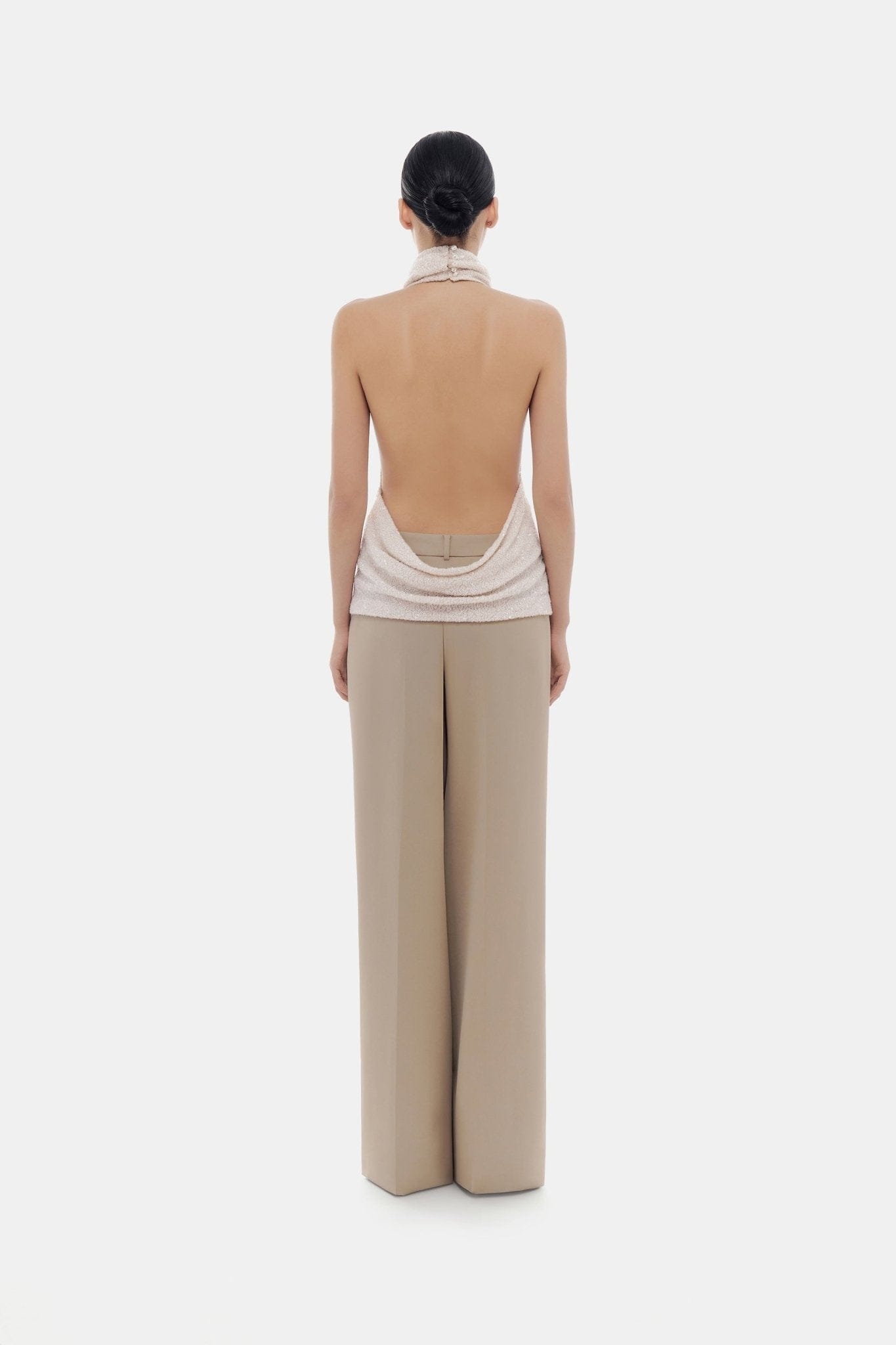 Beige Loose Trousers - Montsand