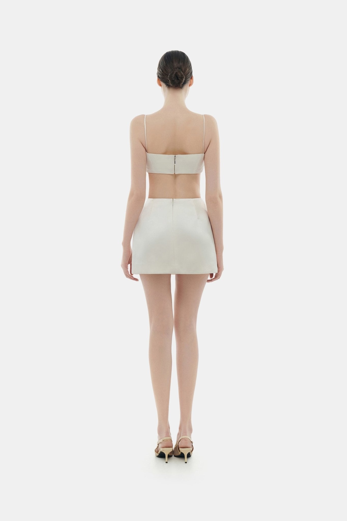 Beige Silk Skirt - Montsand