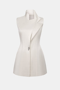 Beige Sleeveless Blazer - Montsand